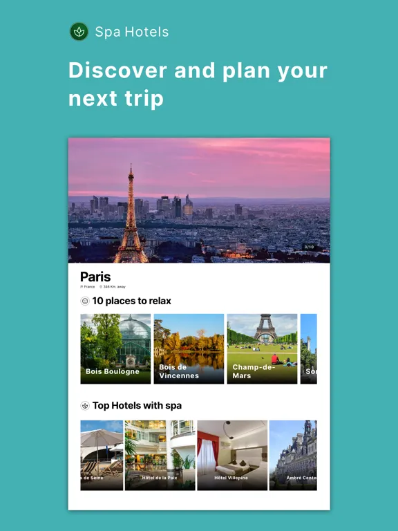Capturas de pantalla de Hotels and Spas near me iPad 