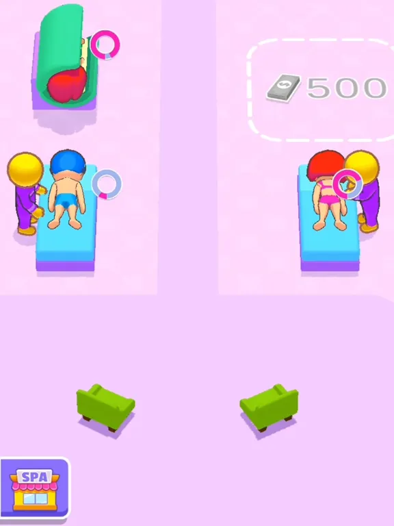 IDLE Spa Salon - 3D Arcade iPad  Screenshots