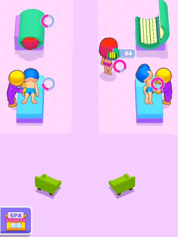 IDLE Spa Salon - 3D Arcade iPad  Screenshots