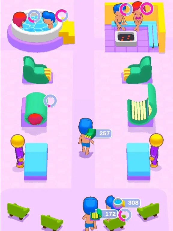 IDLE Spa Salon - 3D Arcade iPad  Screenshots