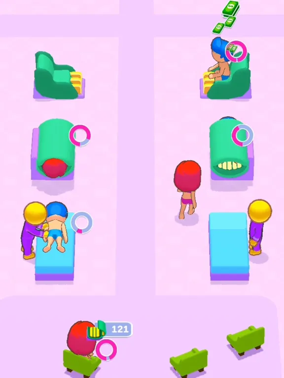 IDLE Spa Salon - 3D Arcade iPad  Screenshots