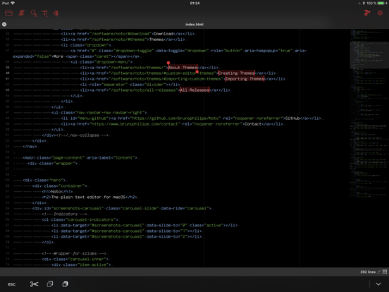 Screenshot di Kodex iPad 