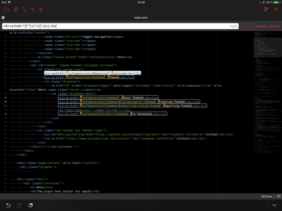 Screenshot di Kodex iPad 