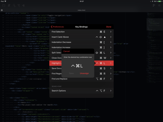 Screenshot di Kodex iPad 