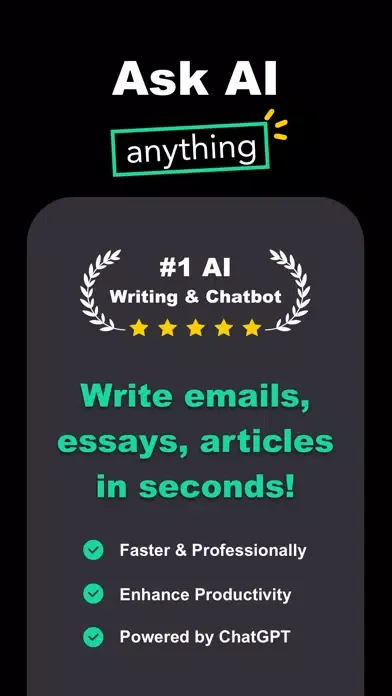 ภาพหน้าจอของ AI Writing & Chatbot Assistant