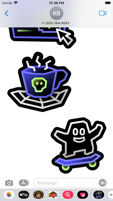 Capturas de tela do Boo - Spooky Stickers