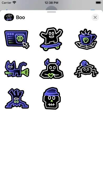 Capturas de tela do Boo - Spooky Stickers