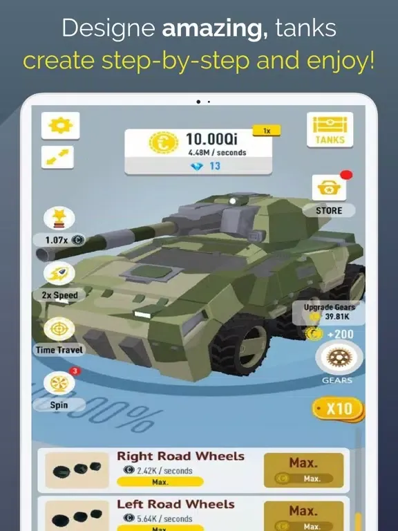 Capturas de pantalla de IDLE Tanks 3D iPad 