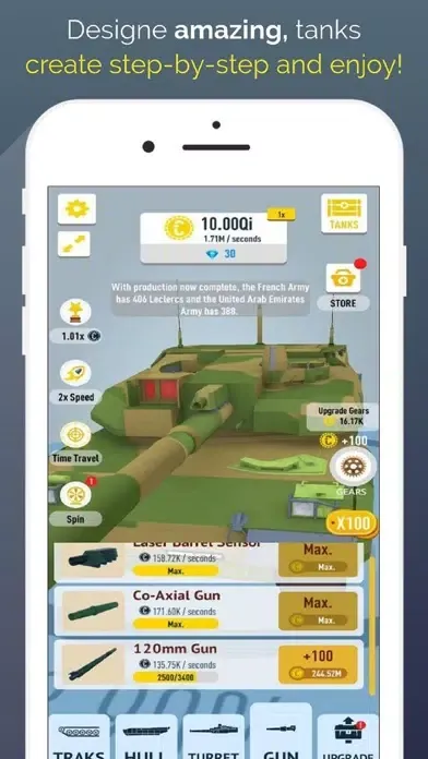 Capturas de pantalla de IDLE Tanks 3D