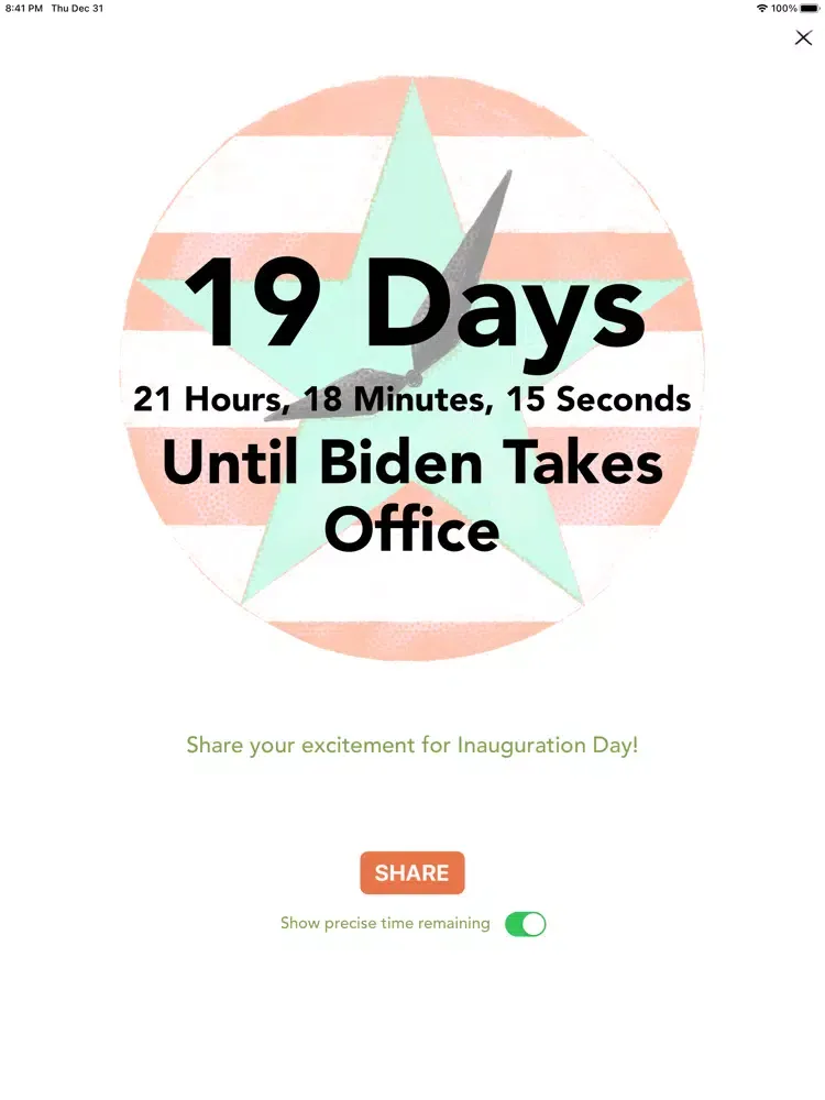 Screenshot di Biden Time iPad 