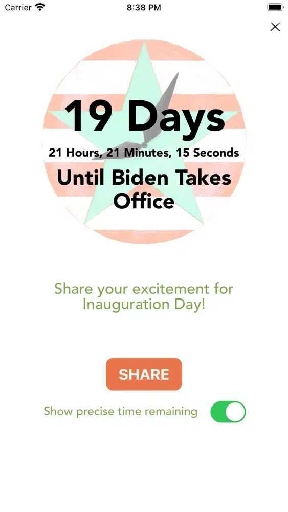 Screenshot di Biden Time