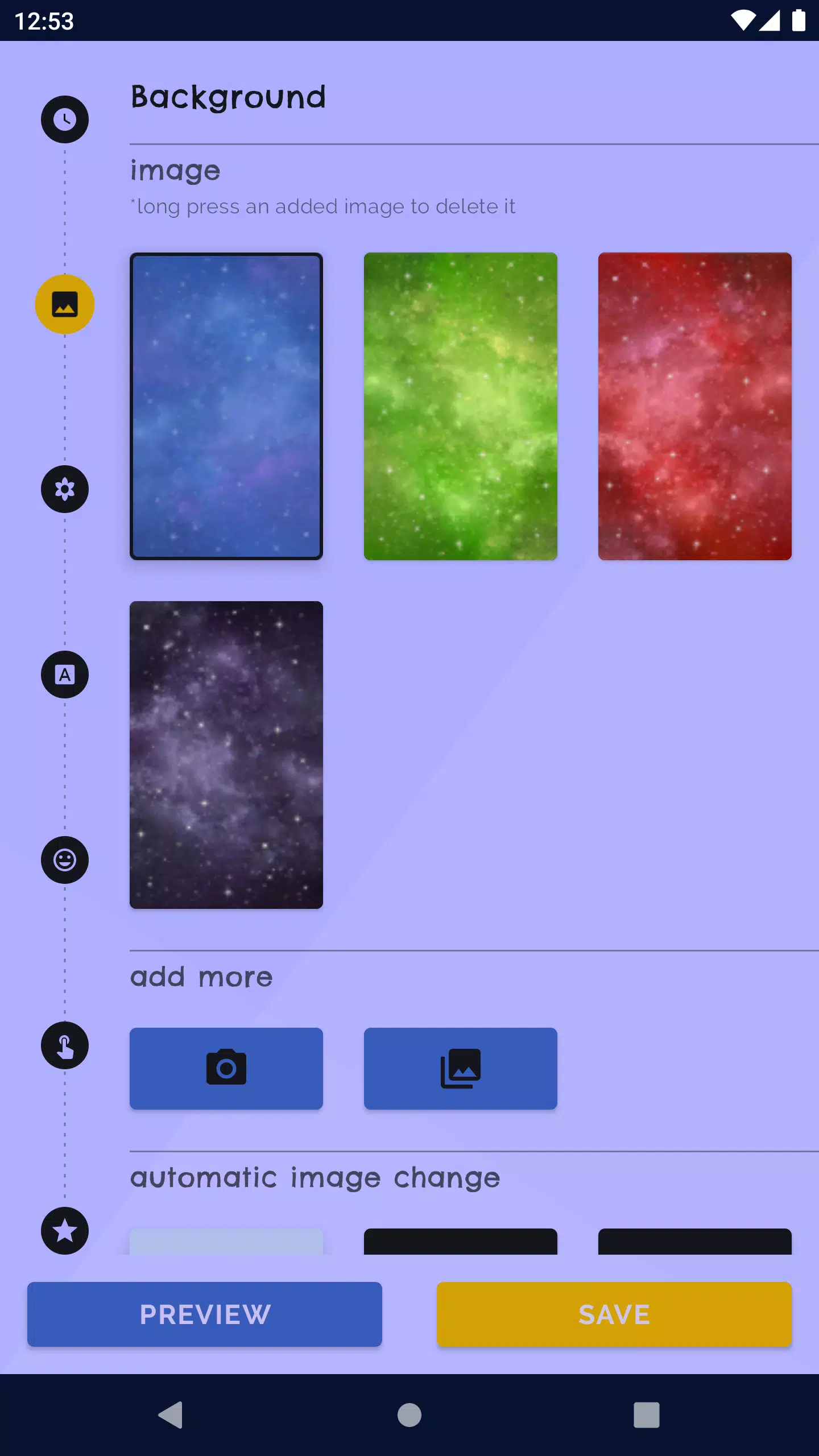 Space Clock Live Wallpaper Screenshots