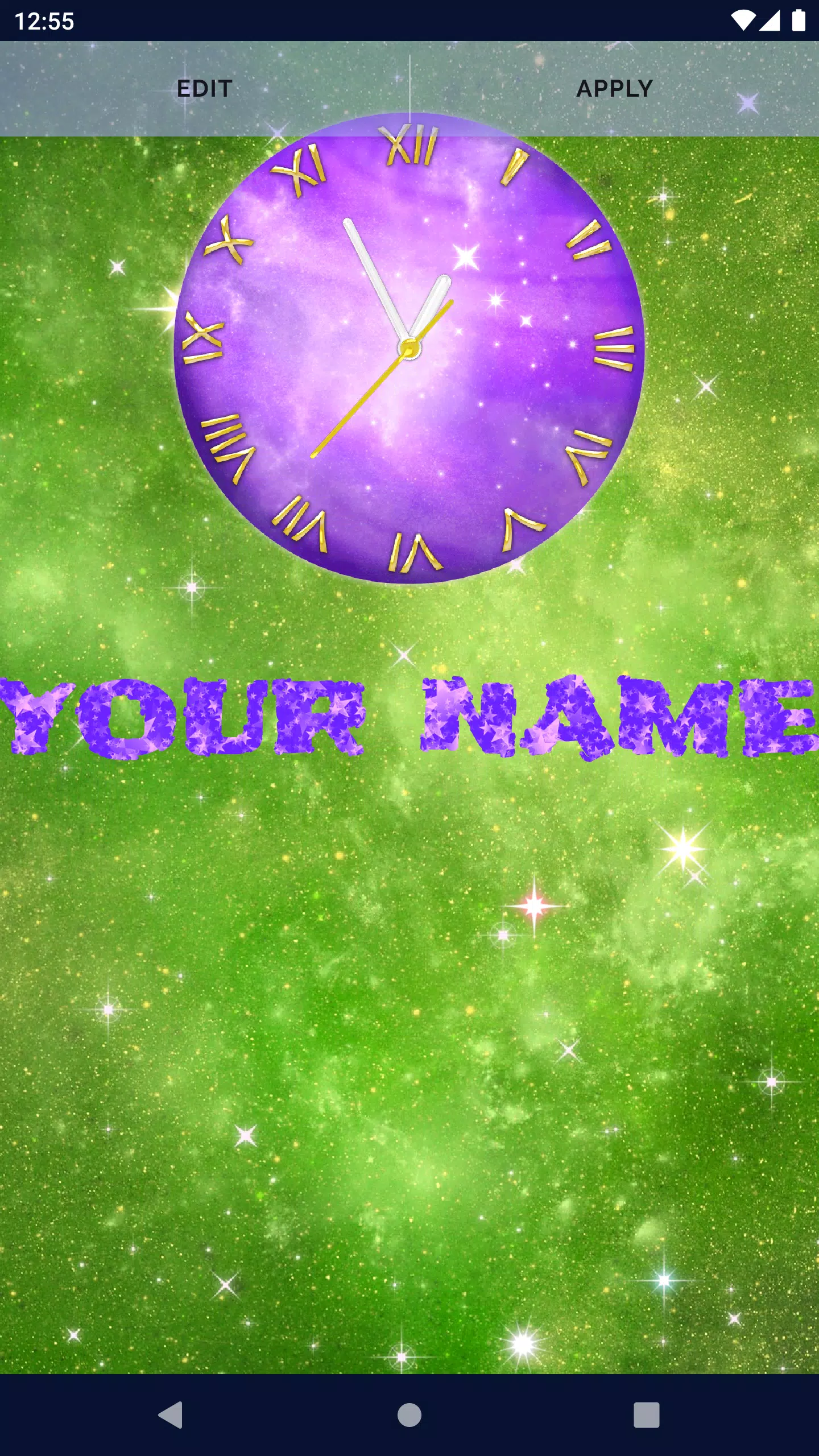 Space Clock Live Wallpaper Screenshots