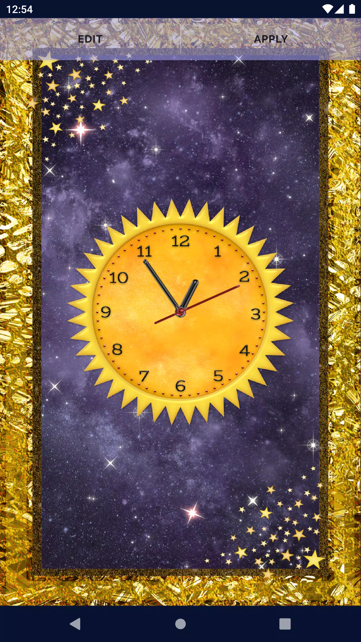 Space Clock Live Wallpaper Screenshots