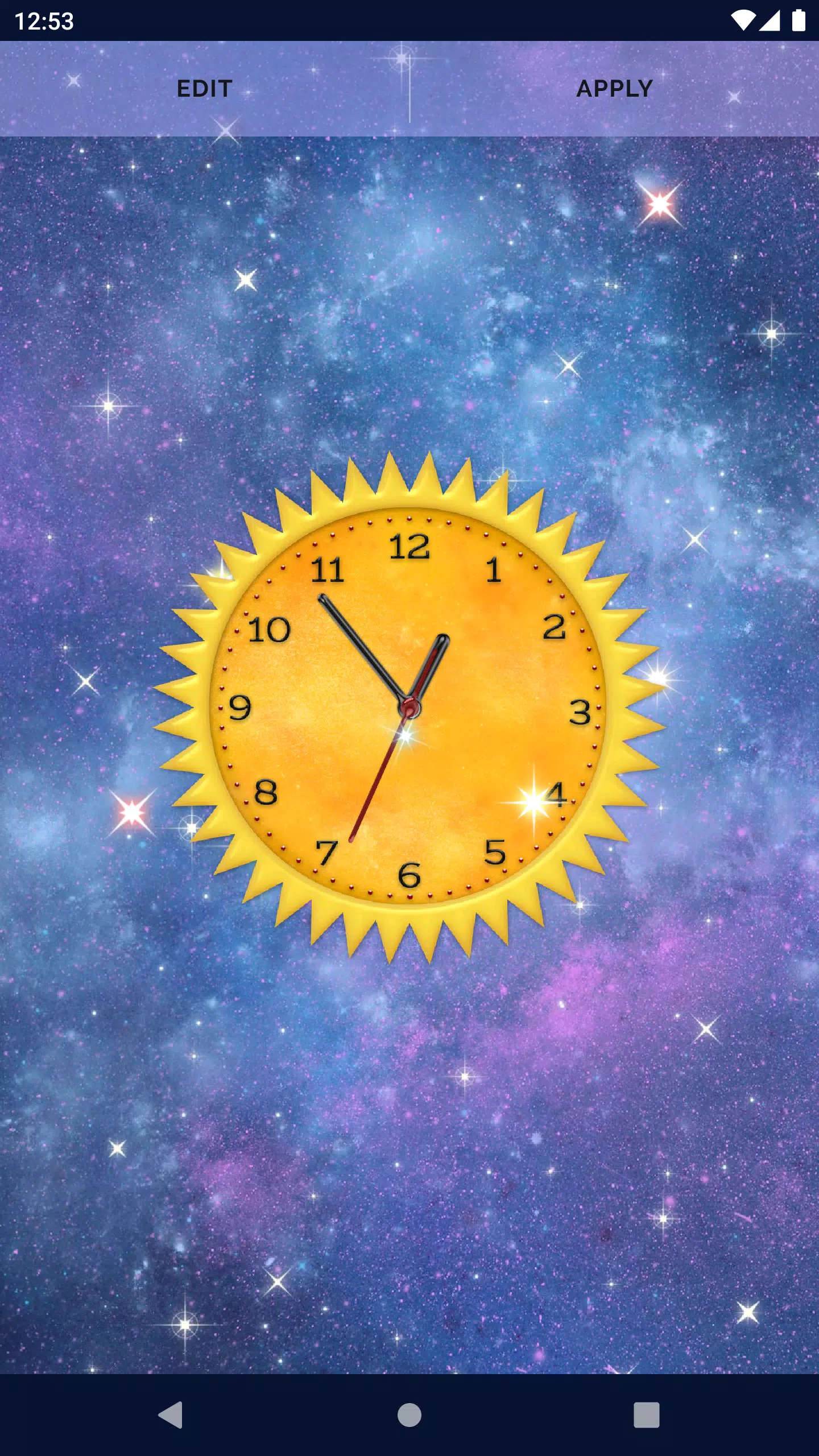 Space Clock Live Wallpaper Screenshots
