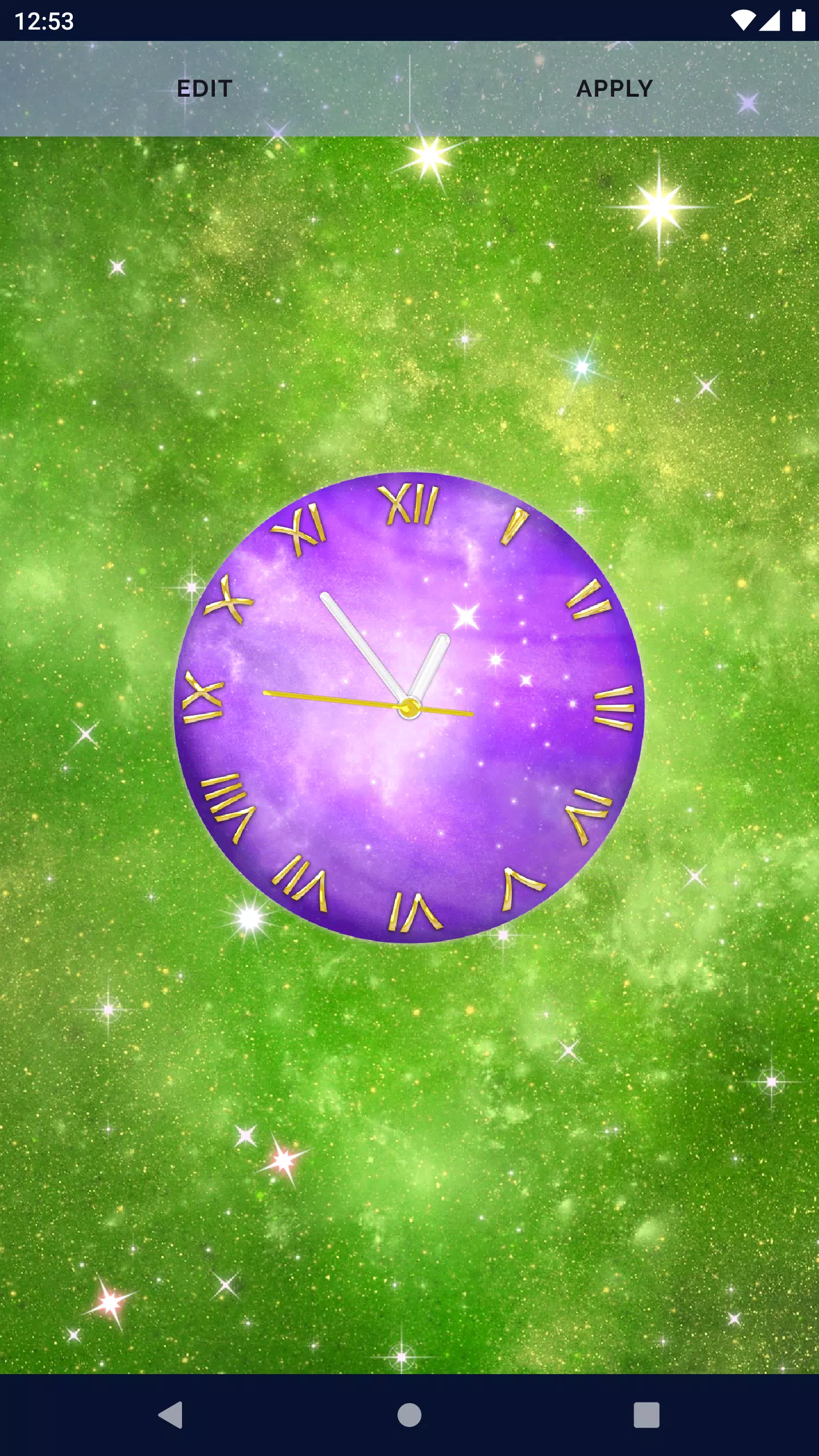 Space Clock Live Wallpaper Screenshots