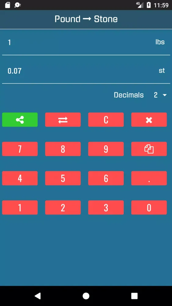 Pounds to Stones Screenshots