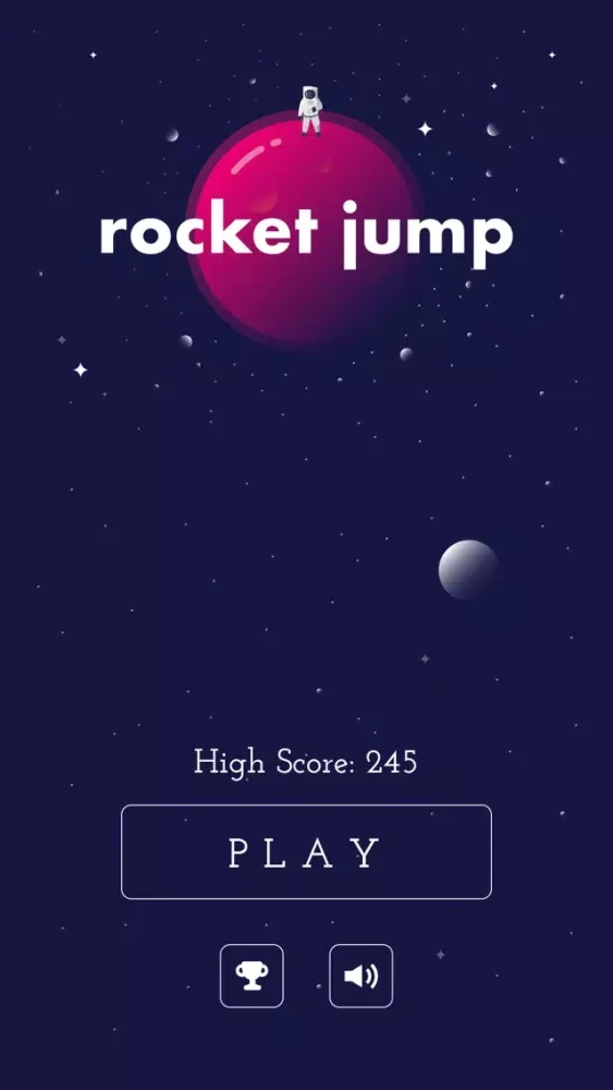 Ảnh chụp màn hình của Rocket Jump - A Space Game