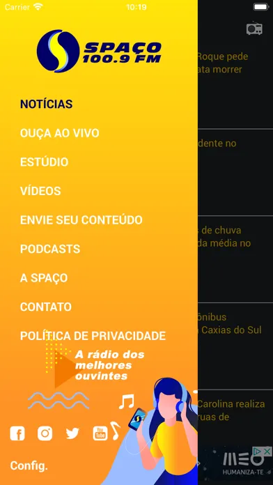 Captures d'écran de Rádio Spaço FM