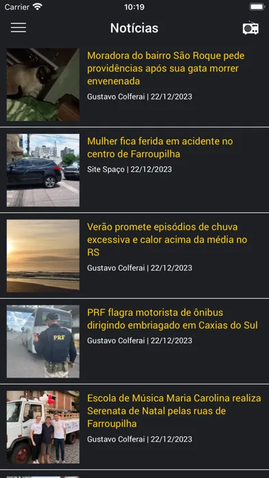 Captures d'écran de Rádio Spaço FM