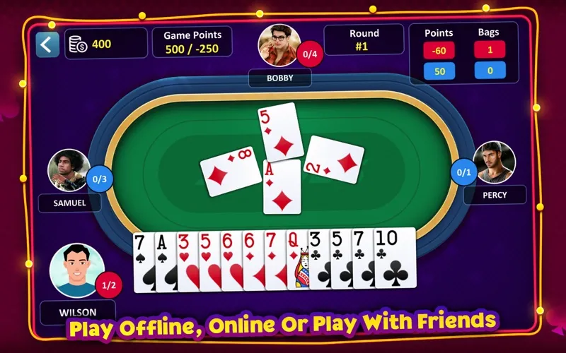 Captures d'écran de Spades: Casino Card Game