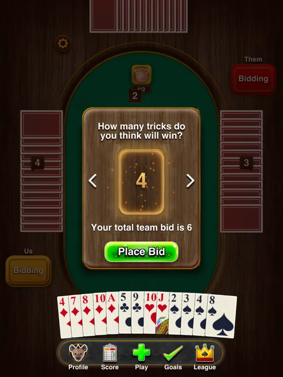Spades + Classic Card Game iPad 应用截图
