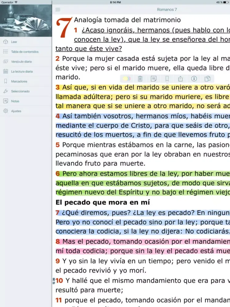 Nuevo Testamento. La Santa Biblia (Reina Valera) iPad  سکرین شاٹس