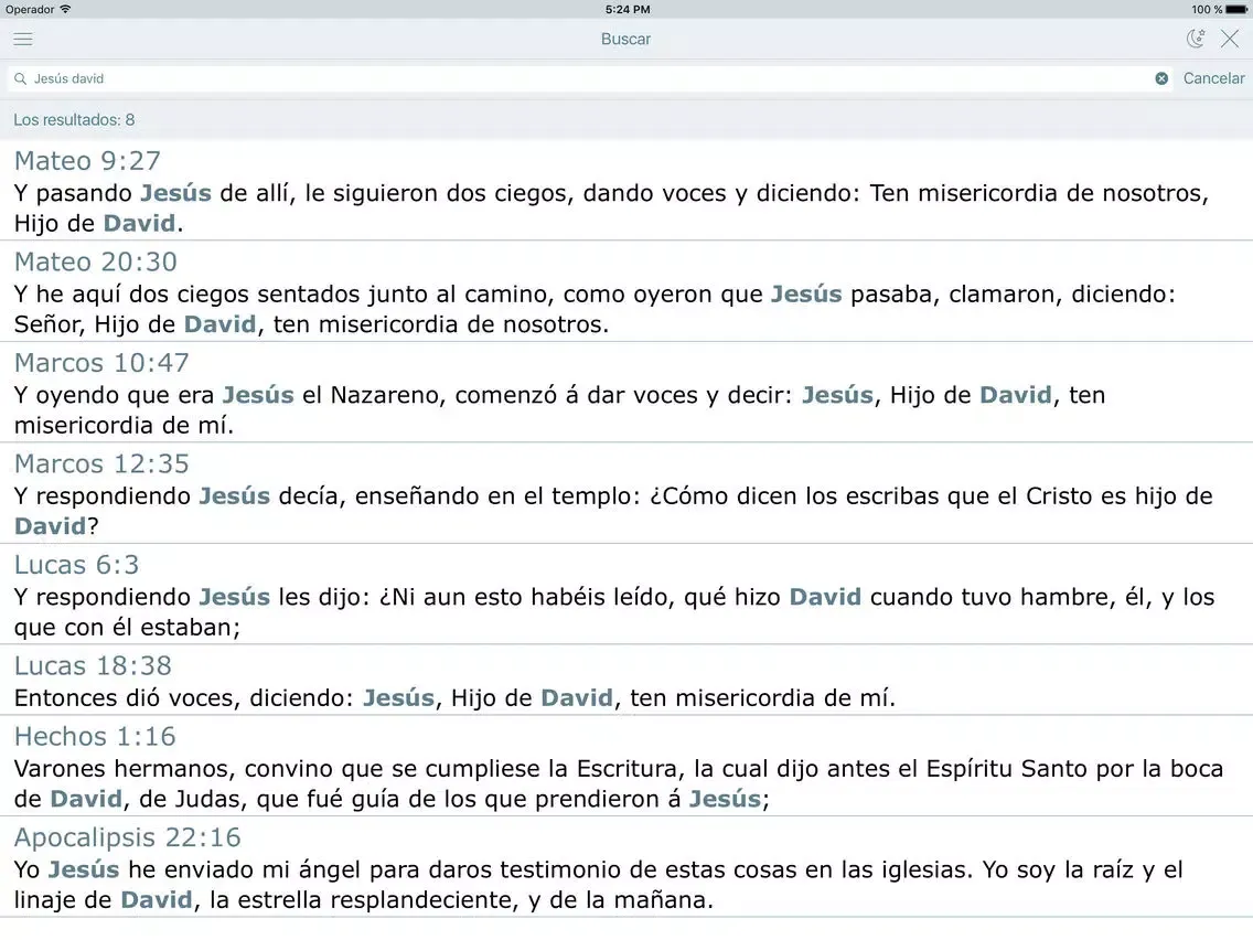 Nuevo Testamento. La Santa Biblia (Reina Valera) iPad  سکرین شاٹس