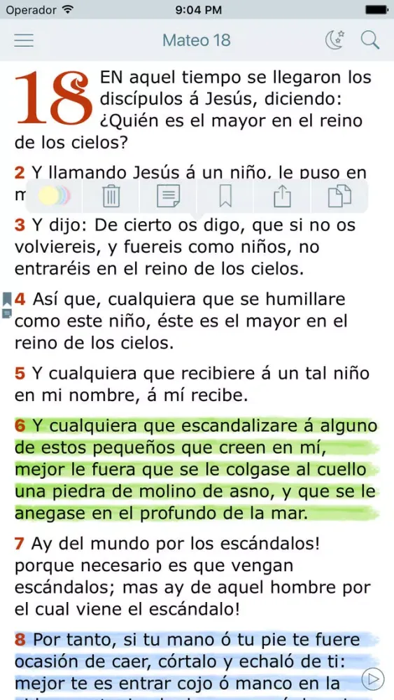 Nuevo Testamento. La Santa Biblia (Reina Valera) سکرین شاٹس