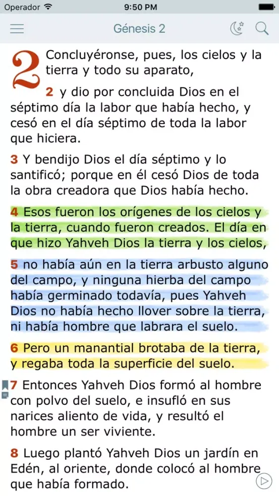 Capturas de pantalla de La Biblia con Apócrifos (Bible in Spanish)