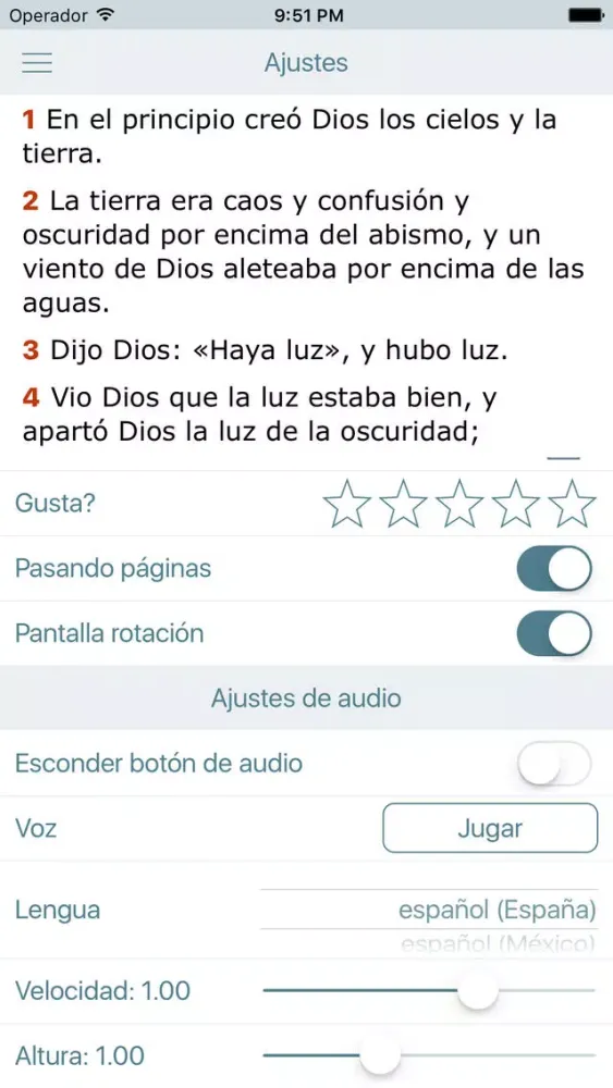 Capturas de pantalla de La Biblia con Apócrifos (Bible in Spanish)