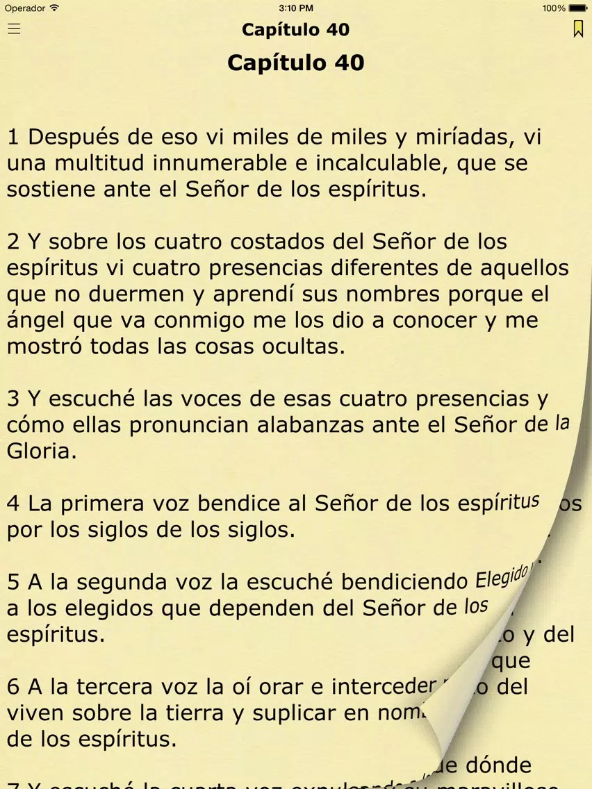 Tangkapan skrin Libro de Enoc (The Book of Enoch in Spanish) iPad 