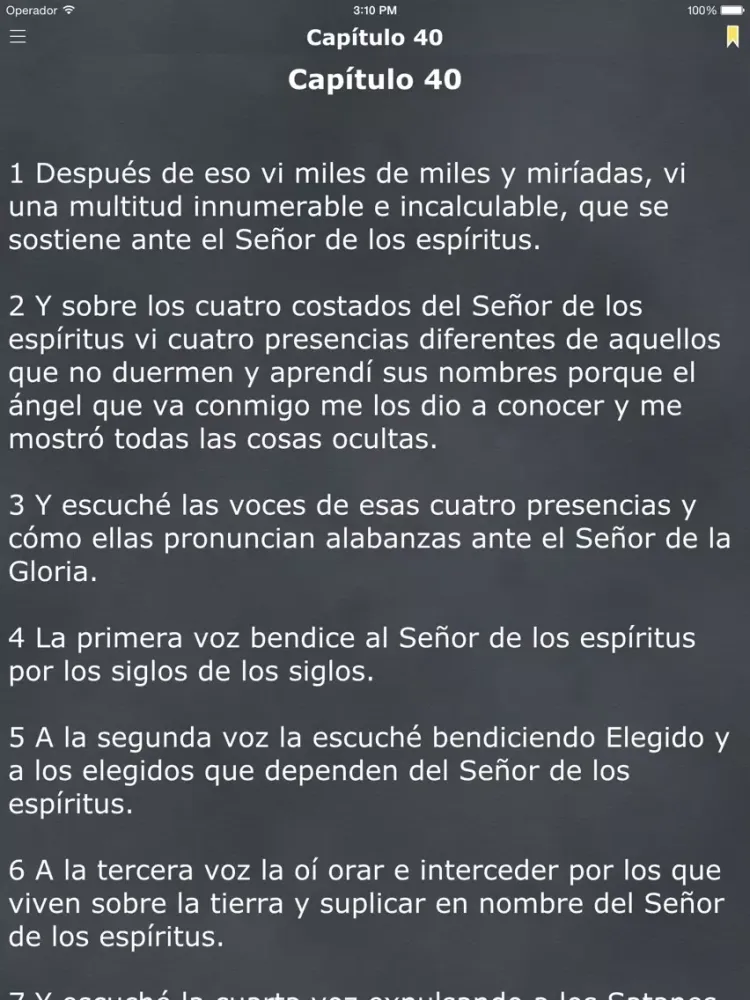 Tangkapan skrin Libro de Enoc (The Book of Enoch in Spanish) iPad 