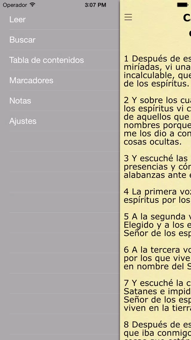 Tangkapan skrin Libro de Enoc (The Book of Enoch in Spanish)