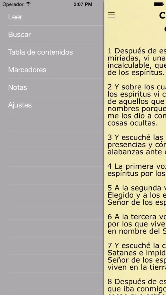 Tangkapan skrin Libro de Enoc (The Book of Enoch in Spanish)