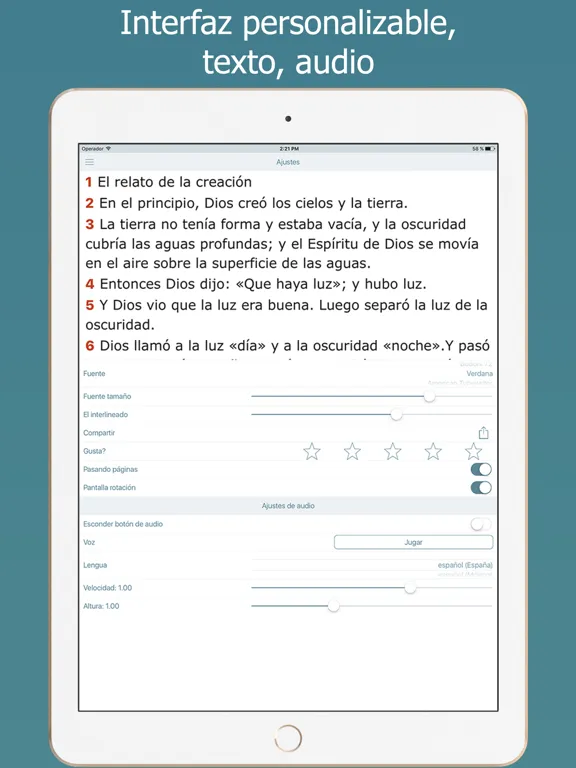 Screenshot di La Biblia NTV en Español Audio iPad 