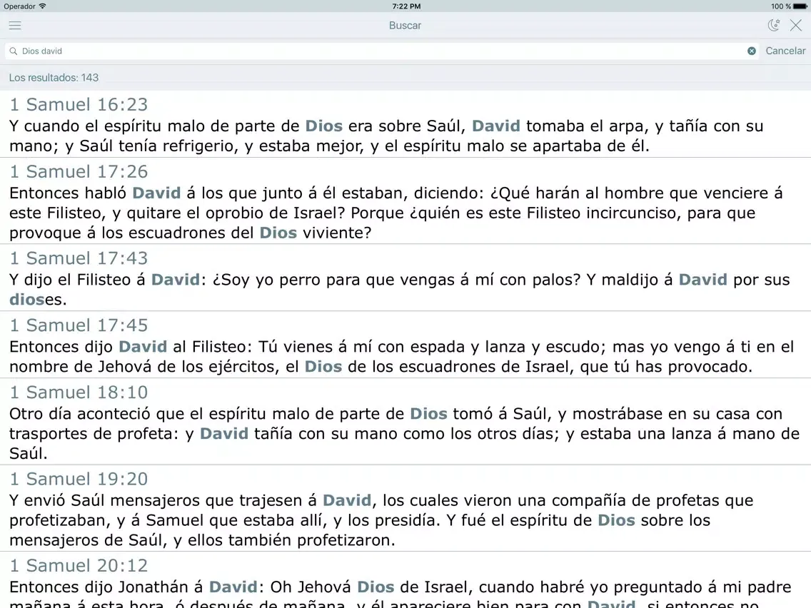 Antiguo Testamento. La Santa Biblia (Reina Valera) iPad  স্ক্রিনশট