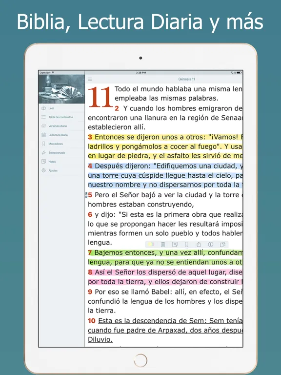 Tangkapan layar La Santa Biblia Católica Audio iPad 
