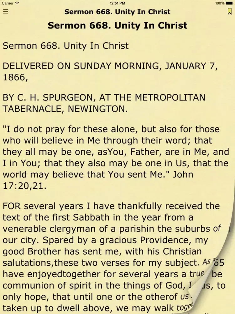 Captures d'écran de Spurgeon's Sermons in Spanish iPad 