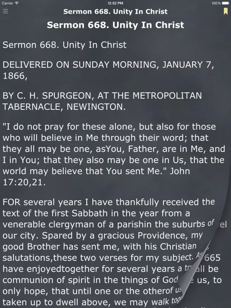Captures d'écran de Spurgeon's Sermons in Spanish iPad 