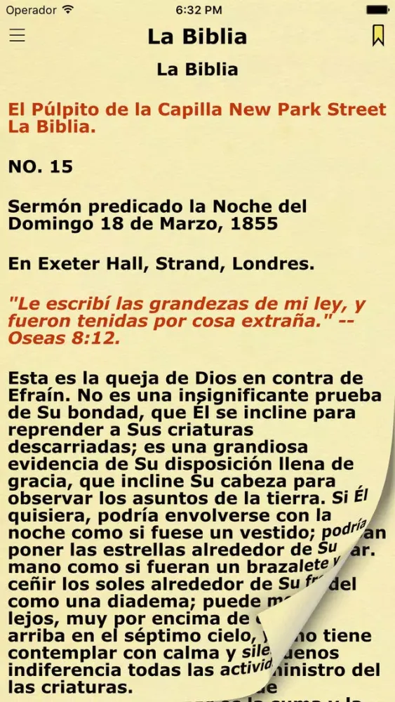 Captures d'écran de Spurgeon's Sermons in Spanish