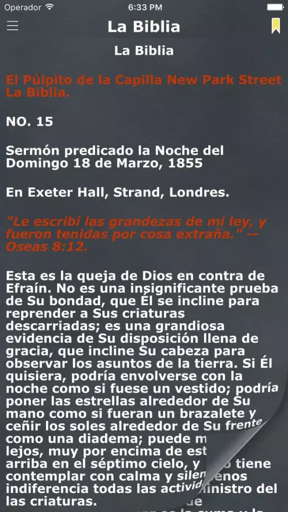 Captures d'écran de Spurgeon's Sermons in Spanish