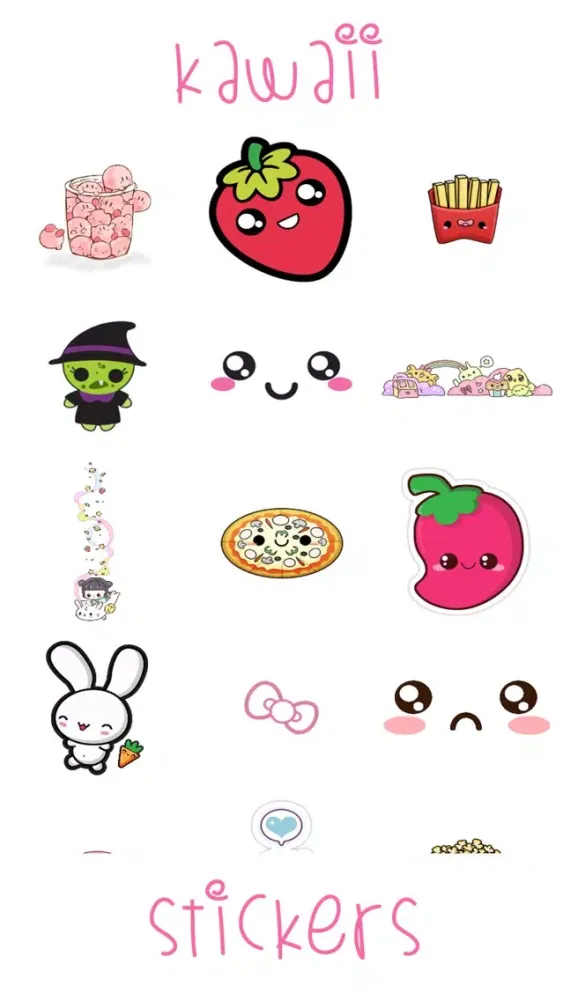 Capturas de pantalla de Kawaii Stickers for iMessage