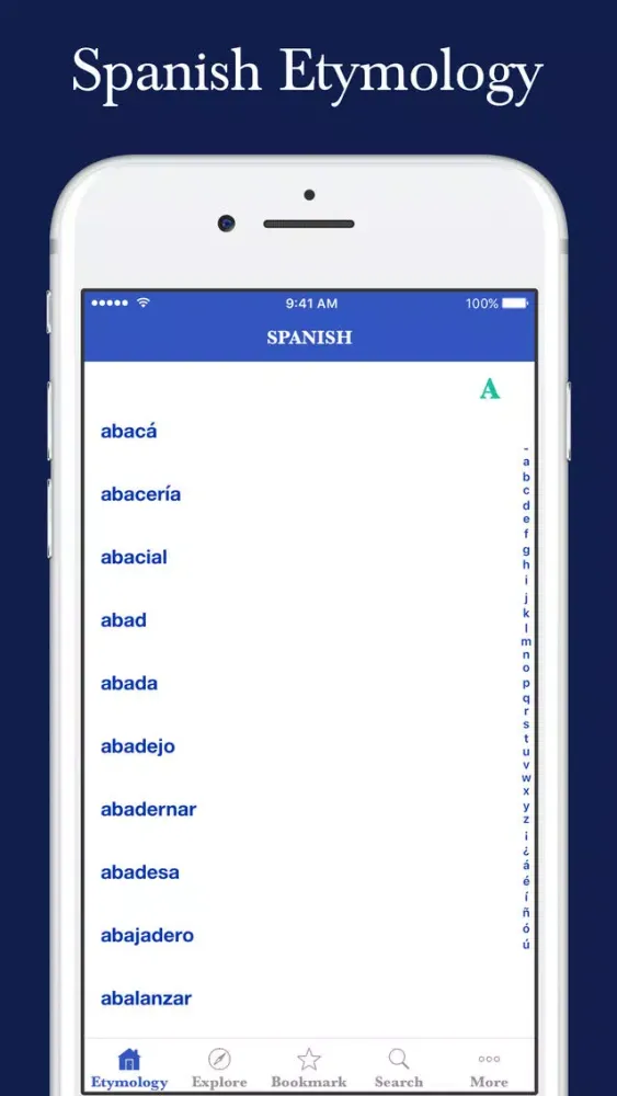 Spanish Etymology Dictionary سکرین شاٹس
