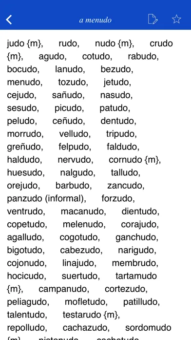 Capturas de pantalla de Spanish Rhyme Dictionary