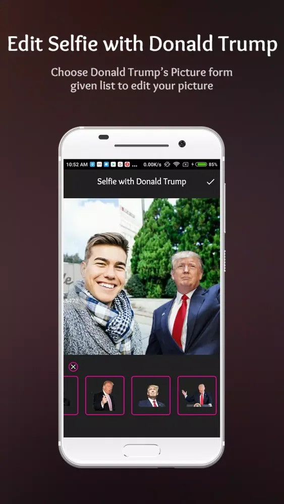 تصاویر Selfie with Donald Trump