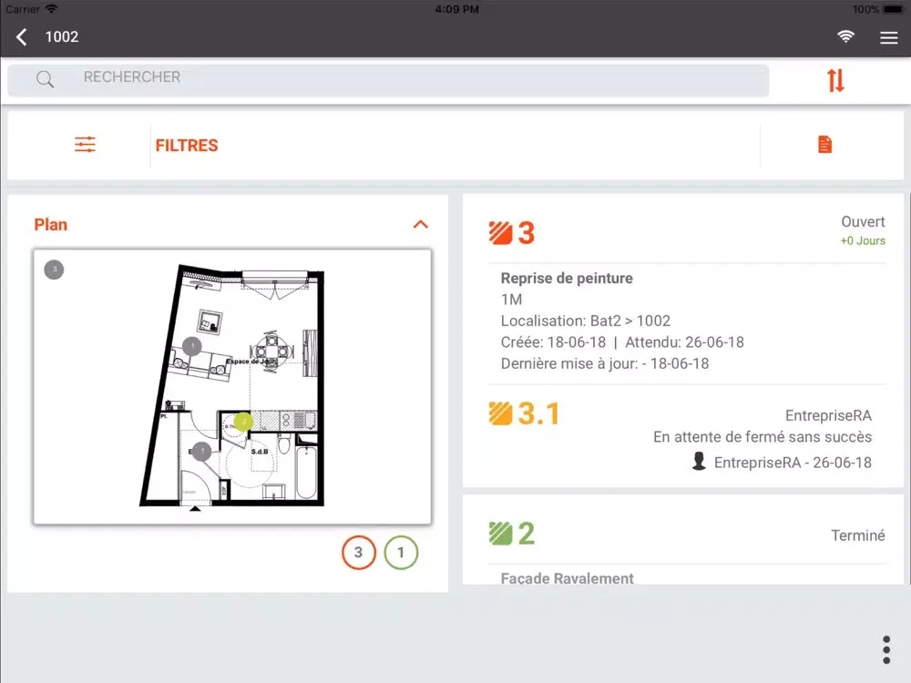 RéserveAssist iPad  سکرین شاٹس