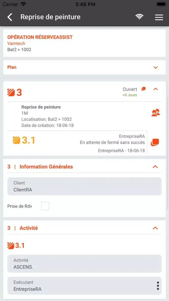 RéserveAssist سکرین شاٹس