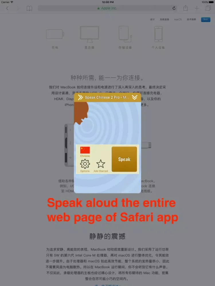 SpeakChinese 2 Pro (Pinyin + 8 Chinese TTS Voices) iPad  스크린샷