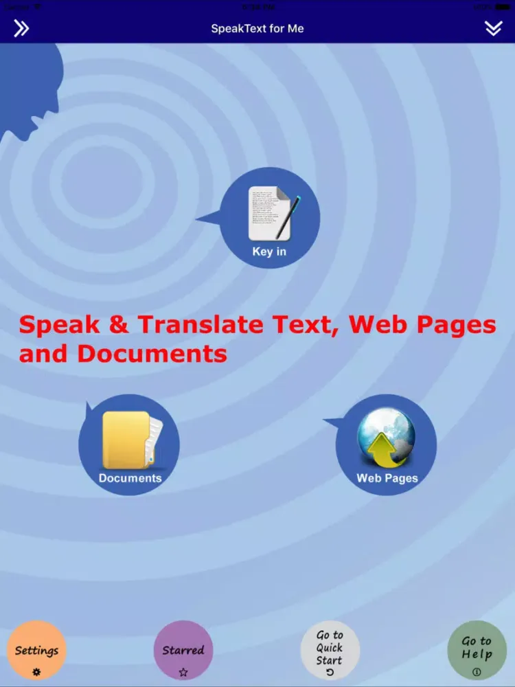SpeakText for eBook iPad 应用截图